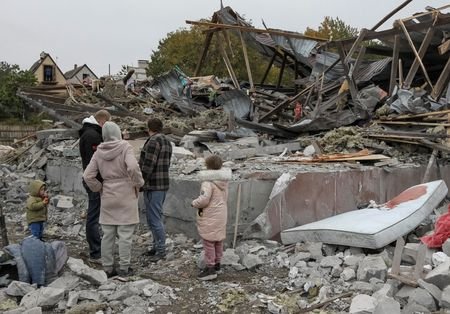 Russian air strike in Dnipro