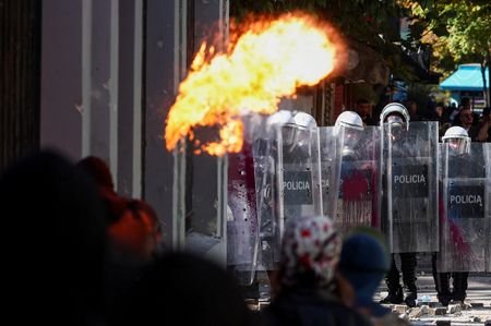 Anti-government protest by students in Tirana