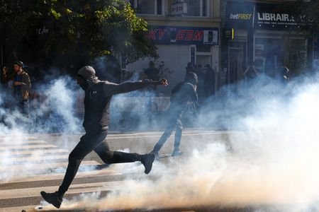 Students' protest in Brussels