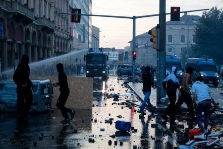 Protests in italy’s Bologna against cost of living