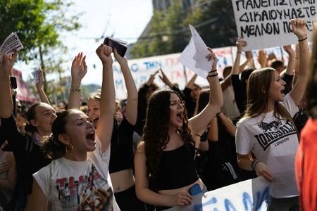 Greek students protest over education conditions, cost of living