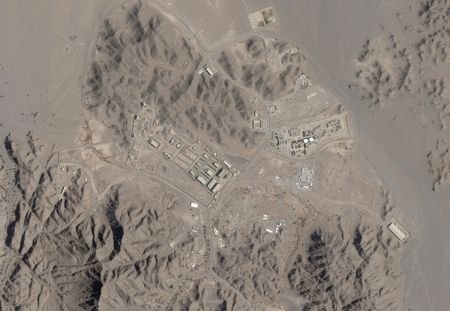 A satellite image shows the solid propellant motor plant in