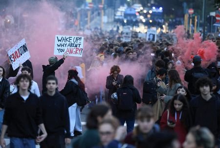 Protest against the rising cost of living, in Milan