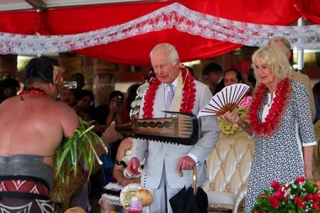 FILE PHOTO: Britain's King Charles and Queen Camilla visit Samoa