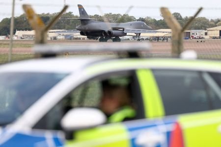 RAF Fairford airbase after a major incident, in Fairford