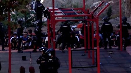 Spanish police clear migrant encampments in Ceuta