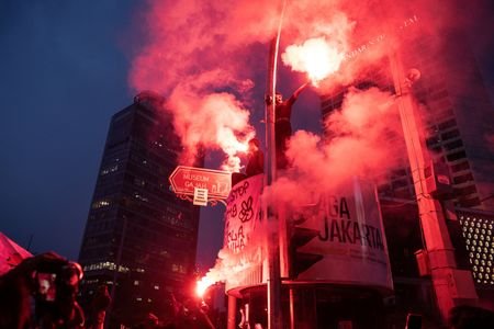 Protest against President Prabowo's government in Jakarta