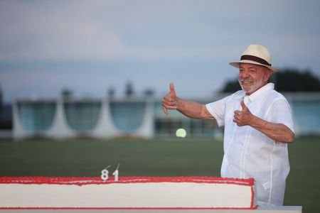 Supporters of Brazilian President Lula celebrate his 81st birthday in