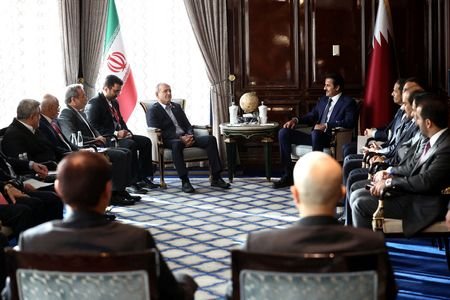 Iranian President Pezeshkian meets Qatar's Emir Sheikh Tamim bin Hamad