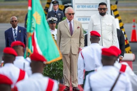 Britain's King Charles visits Guyana