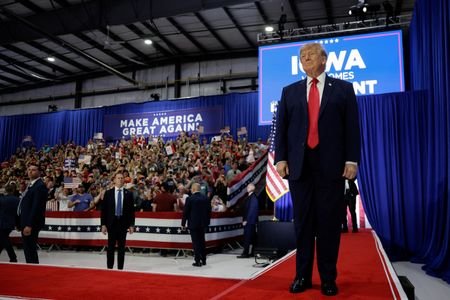 US President Trump travels to Iowa for Republican rally ahead